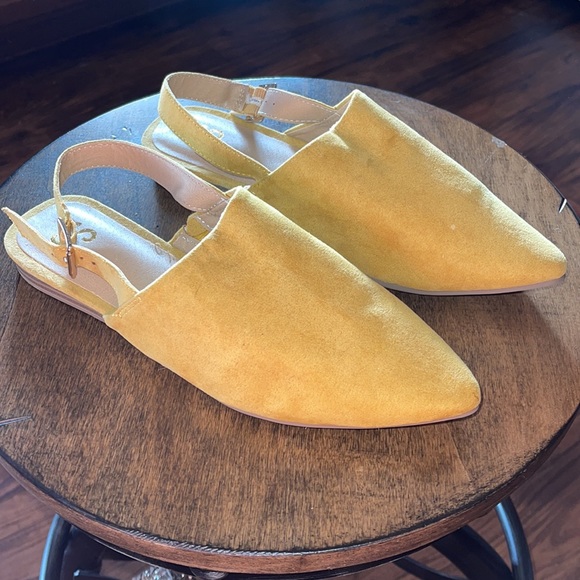 Faux Suede Slingbacks